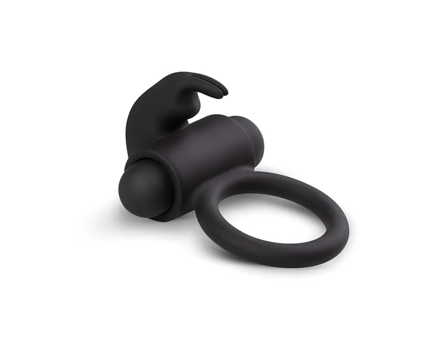 EasyToys Bunny - vibrációs péniszgyűrű (fekete)