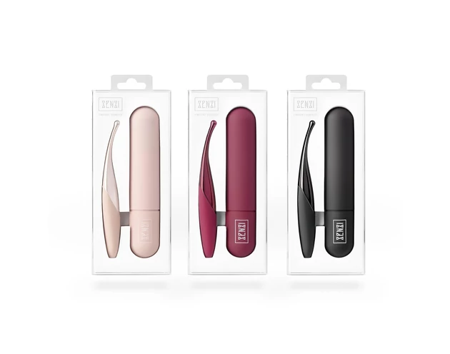 Senzi - akkus, vízálló csikló vibrátor (pink)