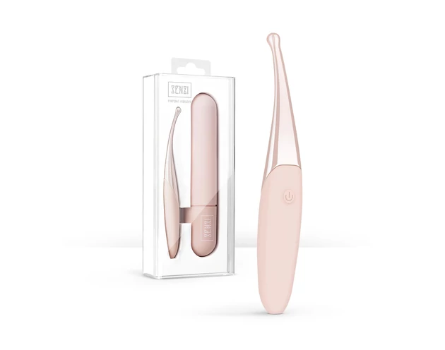 Senzi - akkus, vízálló csikló vibrátor (pink)