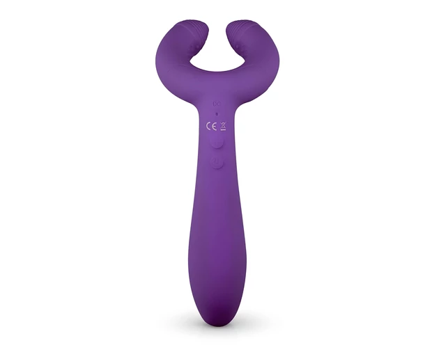 Easytoys Couple - akkus, vízálló párvibrátor (lila)