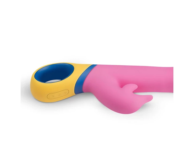 PMV20 Copy Dolphin - forgó, csiklókaros vibrátor (pink)