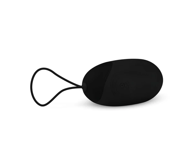Easytoys - akkus, vízálló, rádiós vibrációs tojás (fekete)