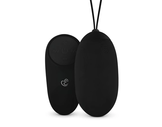 Easytoys - akkus, vízálló, rádiós vibrációs tojás (fekete)