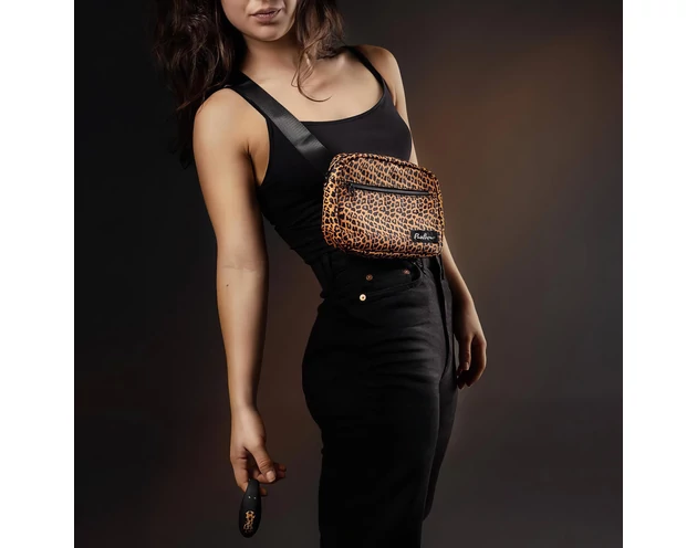 Panthra Zuna - akkus, vízálló párvibrátor (leopárd-fekete)