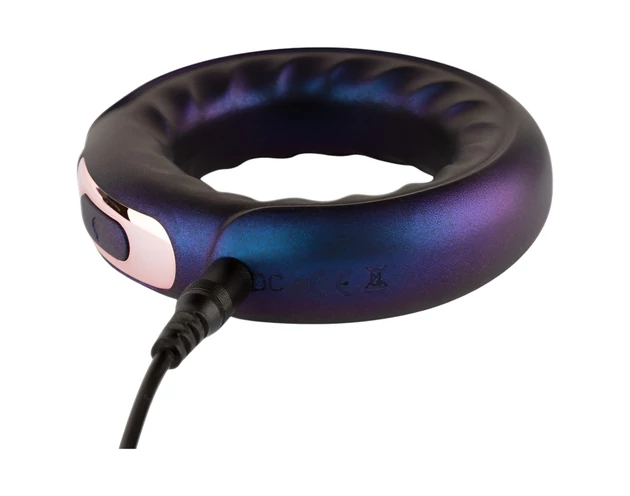 Hueman Saturn - akkus, vízálló vibrációs péniszgyűrű (lila)