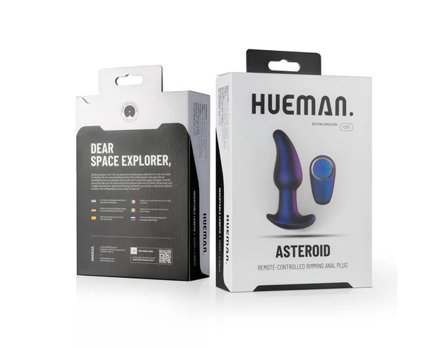 Hueman Asteroid - forgó gyöngyös anál vibrátor (lila)