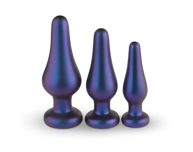 Hueman Comets - szilikon anál plug szett (3 részes) - lila