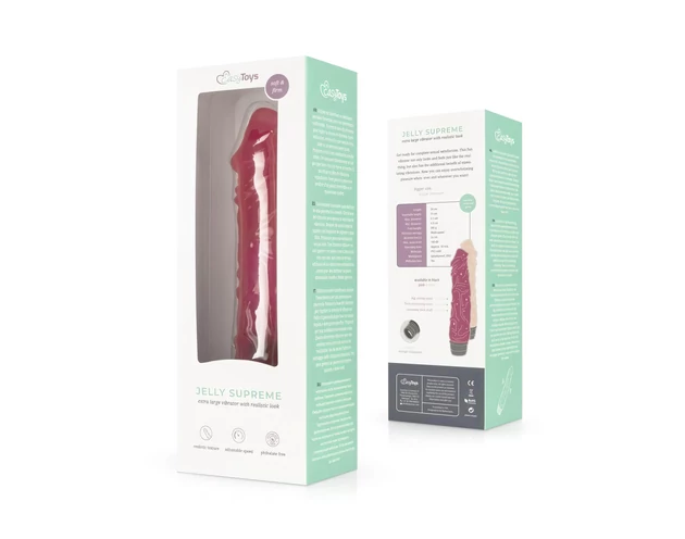 Easytoys Jelly Supreme - élethű vibrátor (pink)