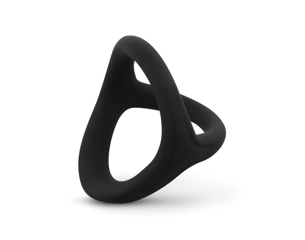 Easytoys Desire Ring - rugalmas pénisz- és heregyűrű (fekete)
