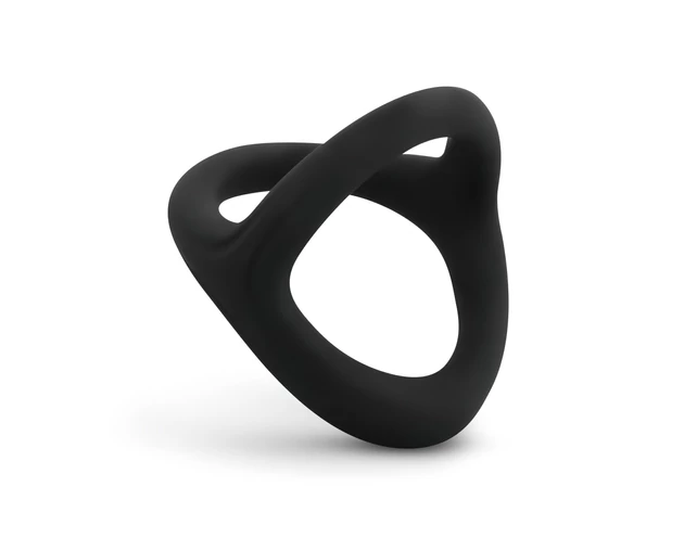 Easytoys Desire Ring - rugalmas pénisz- és heregyűrű (fekete)