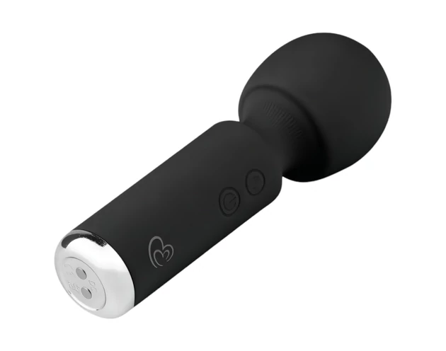 Easytoys Wonder Wand - akkus, mini masszírozó vibrátor (fekete)