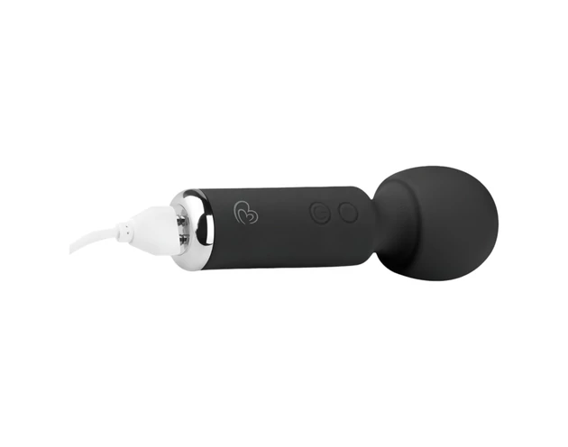 Easytoys Wonder Wand - akkus, mini masszírozó vibrátor (fekete)