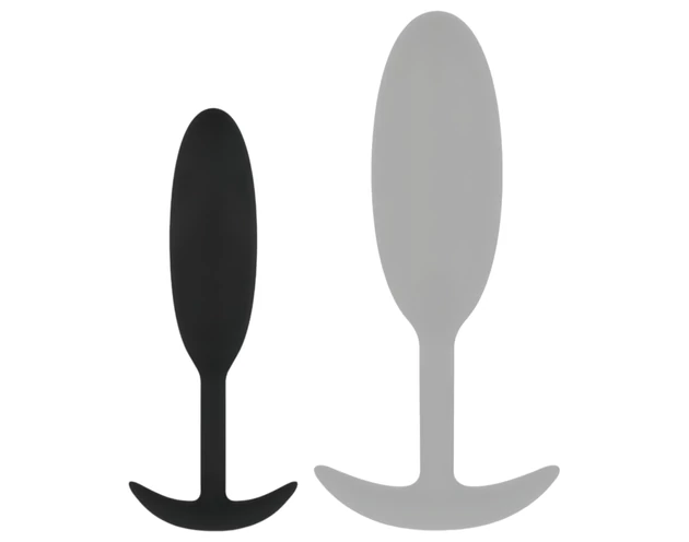 Easytoys Heavy Fulfiller - 54g-os anál plug - kicsi (fekete)