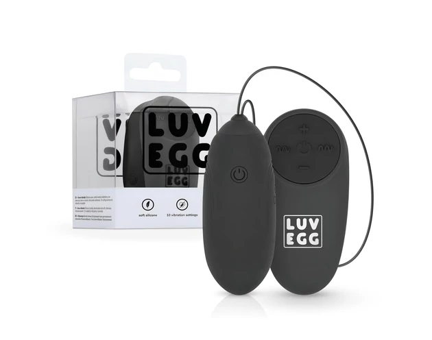 LUV EGG - akkus, rádiós vibrációs tojás (fekete)