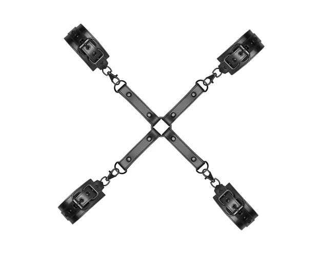 Bedroom Fantasies - kötöző kereszt (fekete)