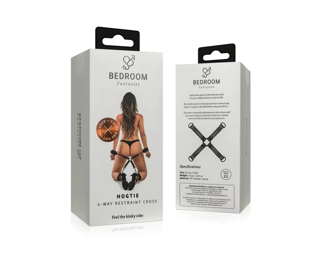 Bedroom Fantasies - kötöző kereszt (fekete)