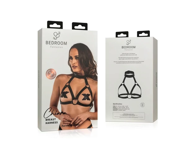 Bedroom Fantasies Chiara - testhám felső (fekete) - S-XL
