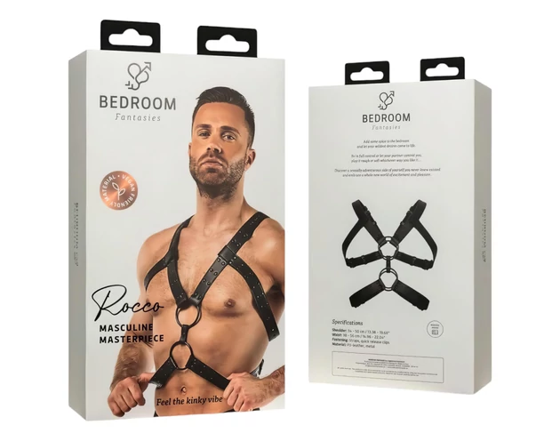 Bedroom Fantasies Rocco - testhám felső (fekete) - S-XL