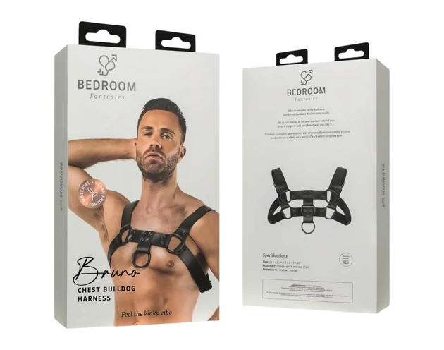 Bedroom Fantasies Bruno - testhám felső (fekete) - S-XL