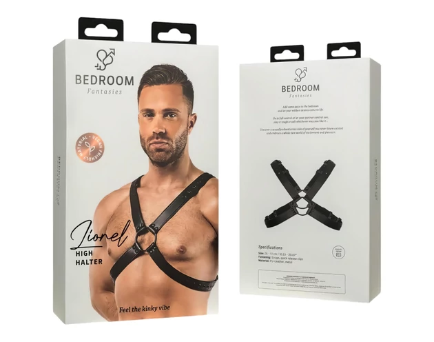 Bedroom Fantasies Lionel - testhám felső (fekete) - S-XL