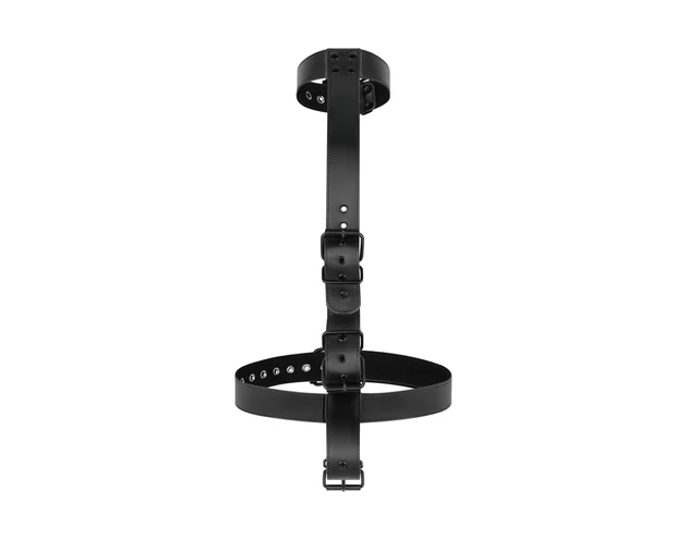 Bedroom Fantasies - BDSM kötöző nyakörvvel és béklyókkal (fekete)
