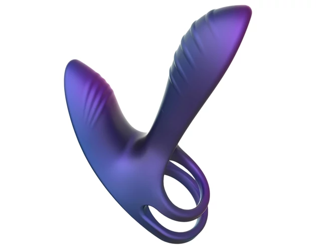 Hueman Infinity Ignite - vibrációs pénisz- és heregyűrű (lila)