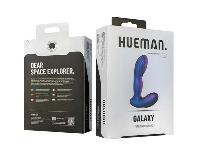 Hueman Galaxy - pulzáló anál vibrátor (lila)