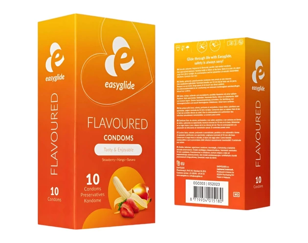 EasyGlide Flavoured - gyümölcs ízű óvszer (10db)
