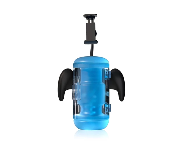 BLOWCAST Wingman Pro - automatikus maszturbátor (kék-fekete)