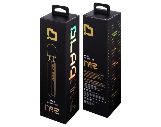 BLAQ - digitális masszírozó vibrátor (fekete)