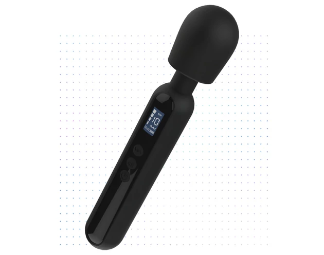 BLAQ - digitális masszírozó vibrátor (fekete)