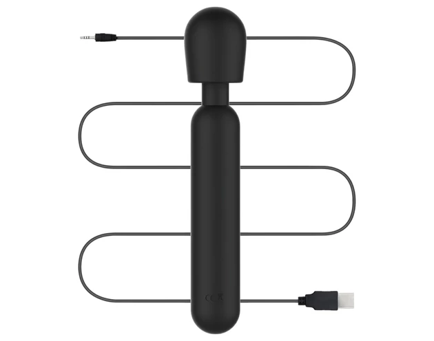 BLAQ - digitális masszírozó vibrátor (fekete)