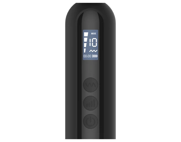 BLAQ - digitális masszírozó vibrátor (fekete)