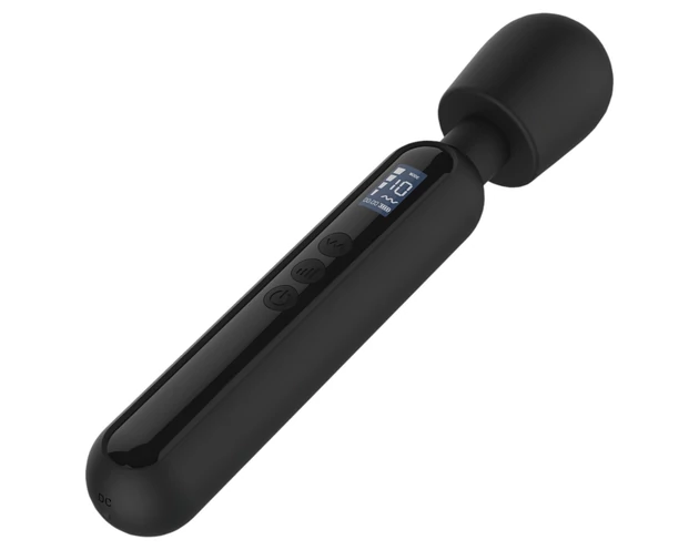 BLAQ - digitális masszírozó vibrátor (fekete)