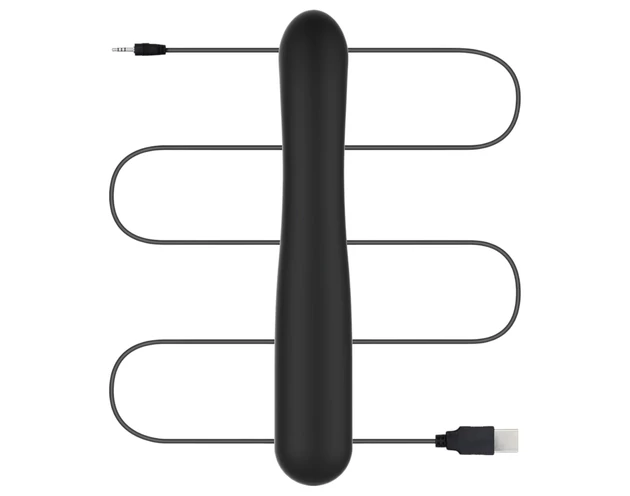 BLAQ - digitális, nyuszis csiklókaros vibrátor (fekete)