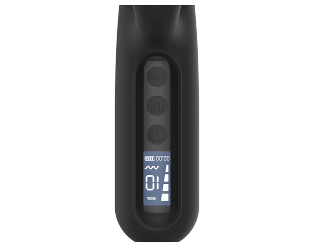 BLAQ - digitális, nyuszis csiklókaros vibrátor (fekete)