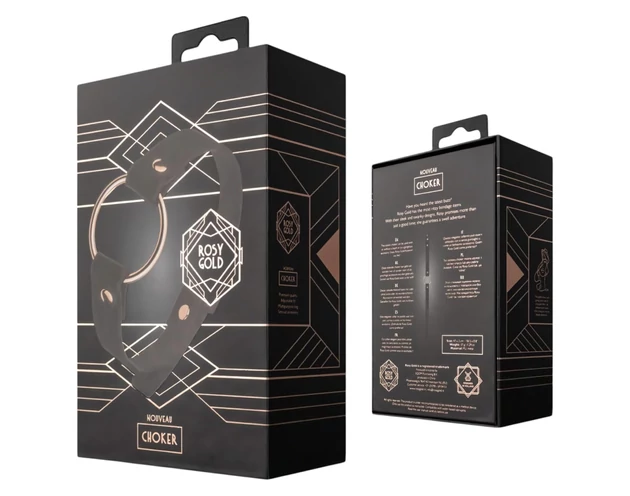 Rosy Gold - nyakpánt (fekete-rózsaarany)