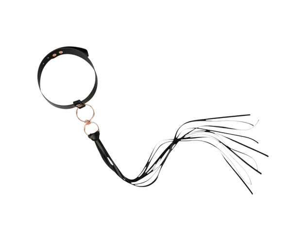 Rosy Gold - nyakörv és paskoló (fekete)