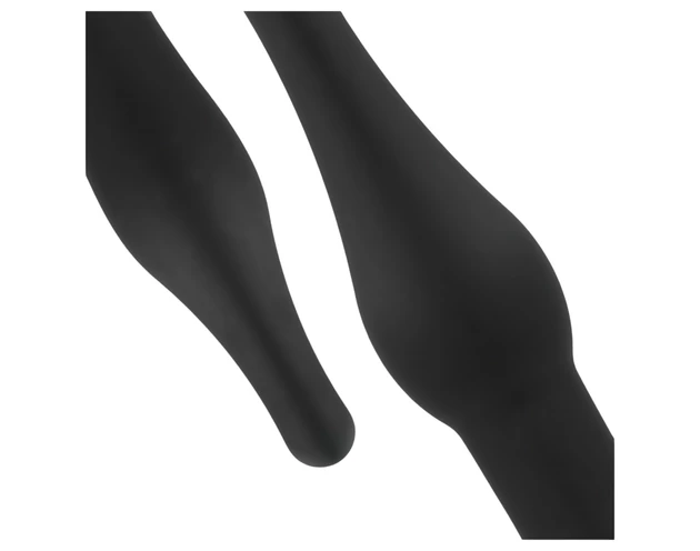 Easytoys - akkus anál vibrátor szett - 4 részes (fekete)