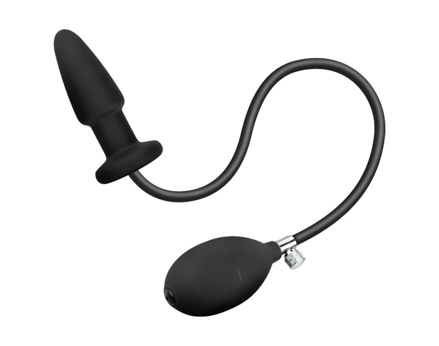 EasyToys - pumpálható anál plug (fekete)