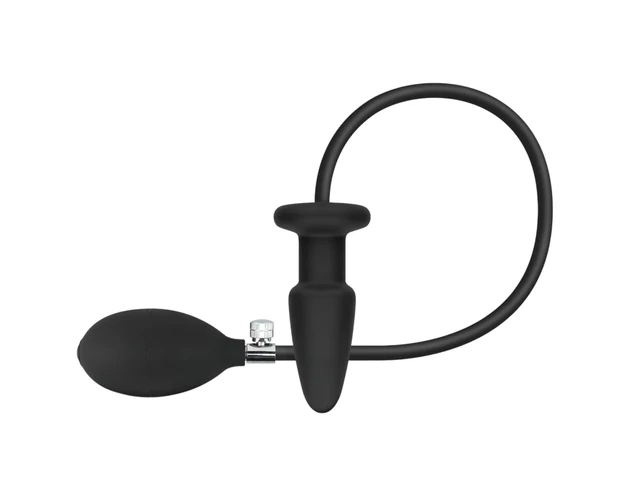 EasyToys - pumpálható anál plug (fekete)