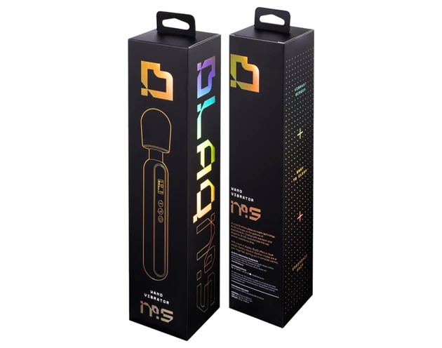 BLAQ - nagy digitális masszírozó vibrátor (fekete)