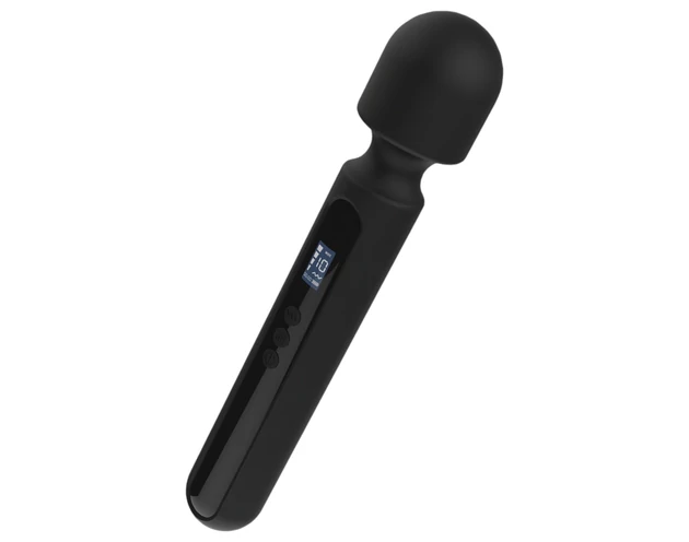 BLAQ - nagy digitális masszírozó vibrátor (fekete)