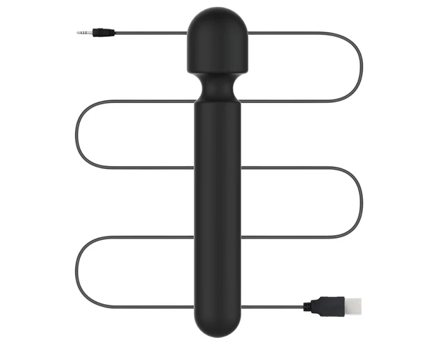 BLAQ - nagy digitális masszírozó vibrátor (fekete)