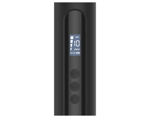 BLAQ - nagy digitális masszírozó vibrátor (fekete)