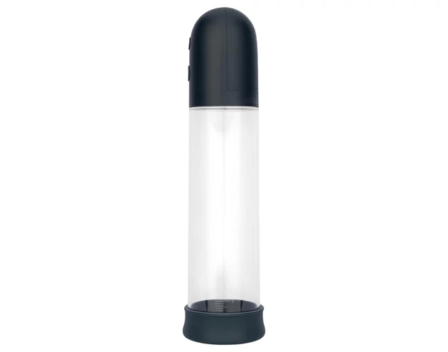 Boners - automatikus péniszpumpa maszturbátor (átlátszó-fekete)