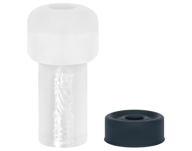 Boners - automatikus péniszpumpa maszturbátor (átlátszó-fekete)