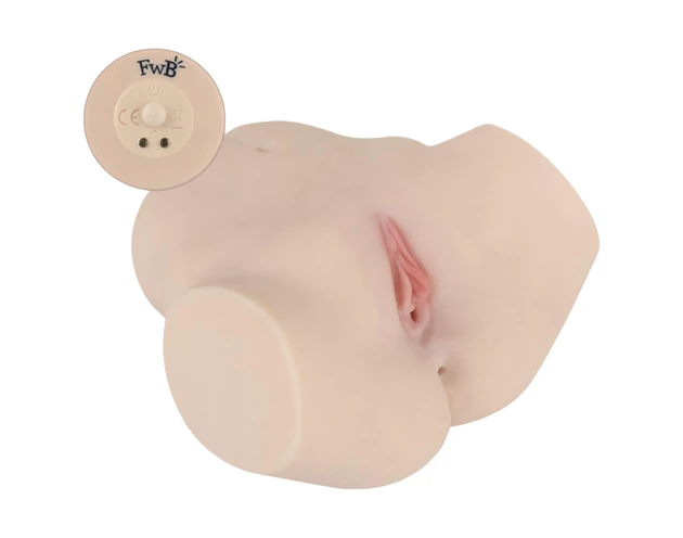 FWB - Evelyn Harris élethű rezgő torzó maszturbátor (natúr)