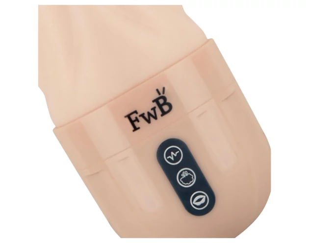 FWB - élethű, rezgő, szívó műpunci (natúr)