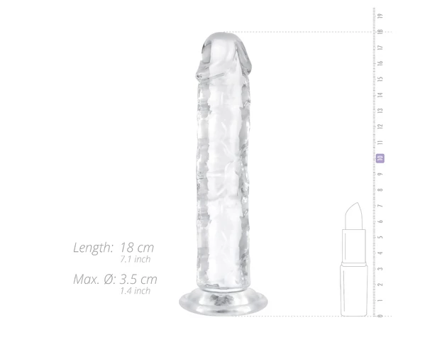EasyToys - zselés dildó - 16cm (átlátszó)